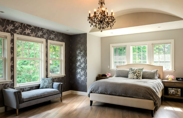 A sophisticated mater bedroom suite. Source: Karosis Photograhy